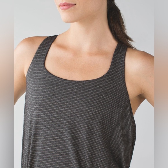 Lululemon Wild Tank Top Heathered Black / Grey Size 6 - Picture 5 of 15